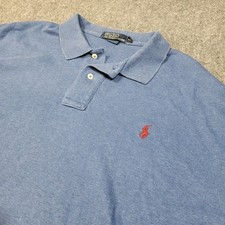 Polo Ralph Lauren Shirt Men XL Classic Fit Long Sleeve Blue Cotton Stretch Pony