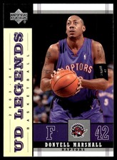 Donyell Marshall 2003-04 Upper Deck Legends #82 Raptors NBA READ FREE SHIPPING
