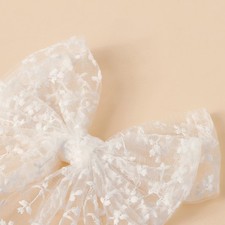 Delicate Lace Bow Hair Clip for Girls in Multiple Colors for Any Occasion