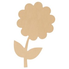Wood Flower Cutouts 12 inch, Unfinished for Spring/ Easter Crafts  Woodpeckers
