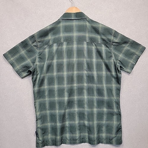 KUHL Shirt Mens Sz L Green Plaid Response Short Sleeve Stretch Wicking Pockets - Picture 6 of 14