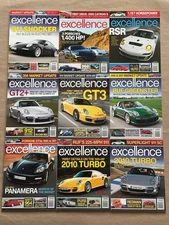EXCELLENCE PORSCHE MAGAZINE 2009 FEB APR MAY JUN AUG SEP OCT NOV DEC 911 CHOOSE