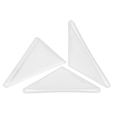 Corner Protectors 3x50mm Plastic Right Angle Corner Guards Cushion, White, 80Pcs