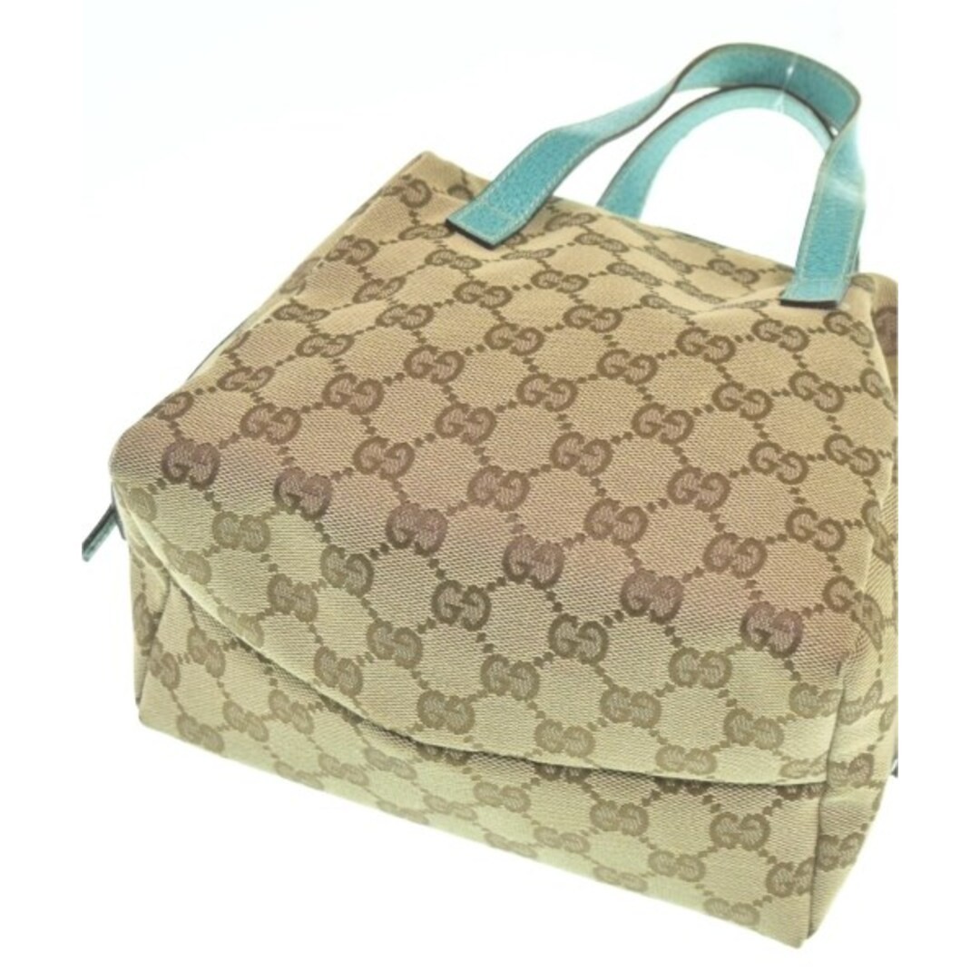GUCCI Beige Leather Handbag Women Used Free Shipping thumbnail 7
