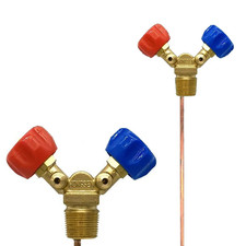 Special Cylinder Valve for Refrigerant Recovery and Filling High and Low Pressur