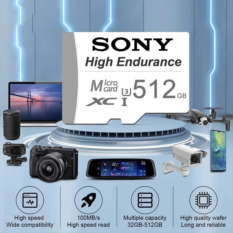 2TB 1TB 512GB High Speed Micro SD Card UHS-1 Class10 Drone Audio PC Switch - Image 3 of 4