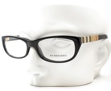 Burberry B 2167 3001 Eyeglasses Glasses Black Signature Plaid 52-16-140 w/case