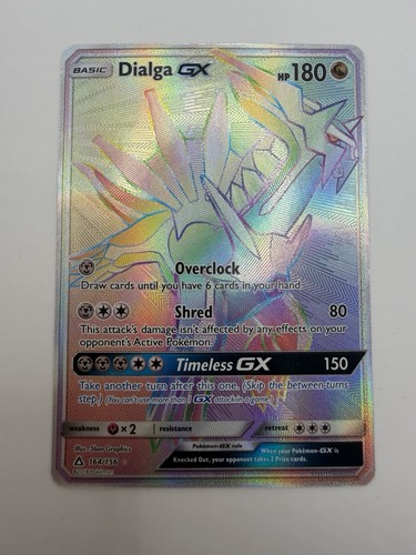 Pokemon 2018 Ultra Prism Dialga GX HR #164/156