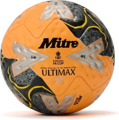 Mitre | Ultimax Pro FA Cup Fußball | Offizieller Emirates FA Cup Spielball | Hype