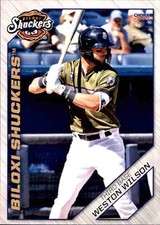 2019 Biloxi Shuckers Choice #26 Weston Wilson High Point North Carolina NC Card