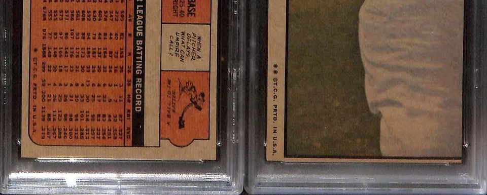 1972 Topps #549 Dave May PSA 7 NM 09186779  - Image 2 of 3