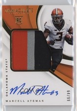 2018 Immaculate Collegiate Premium Rookie /99 Marcell Ateman #138 Patch Auto 5w7