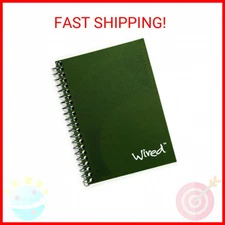 Top Flight Wired Personal Wirebound Notebook, 100 Sheets, College Rule, 7 x 5 In