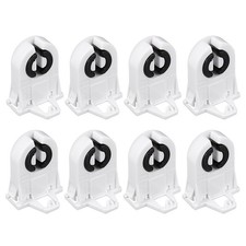 uxcell 8Pcs T8 Fluorescent Light Holder G13 Base Non-Shunted Tombstone White