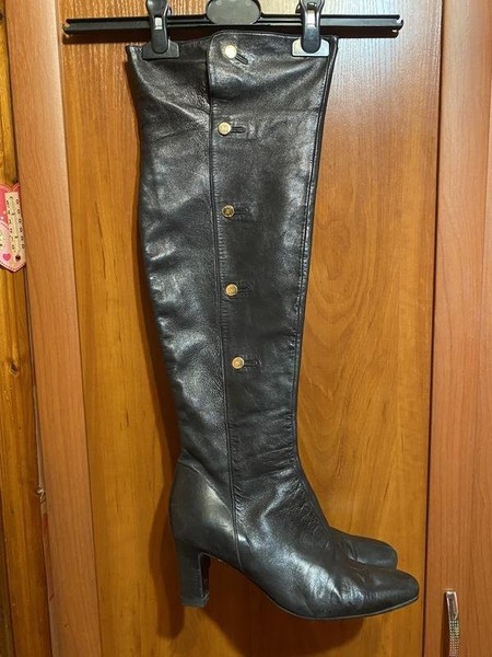Women Bruno Magli Boots Black Leather 40