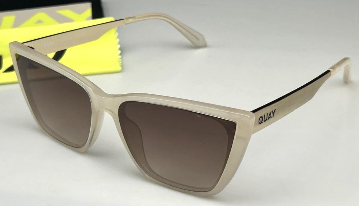 Quay Australia Beige Cat-Eye Sunglasses with Dark Lenses Amazon.com: QUAY - Women main image 3