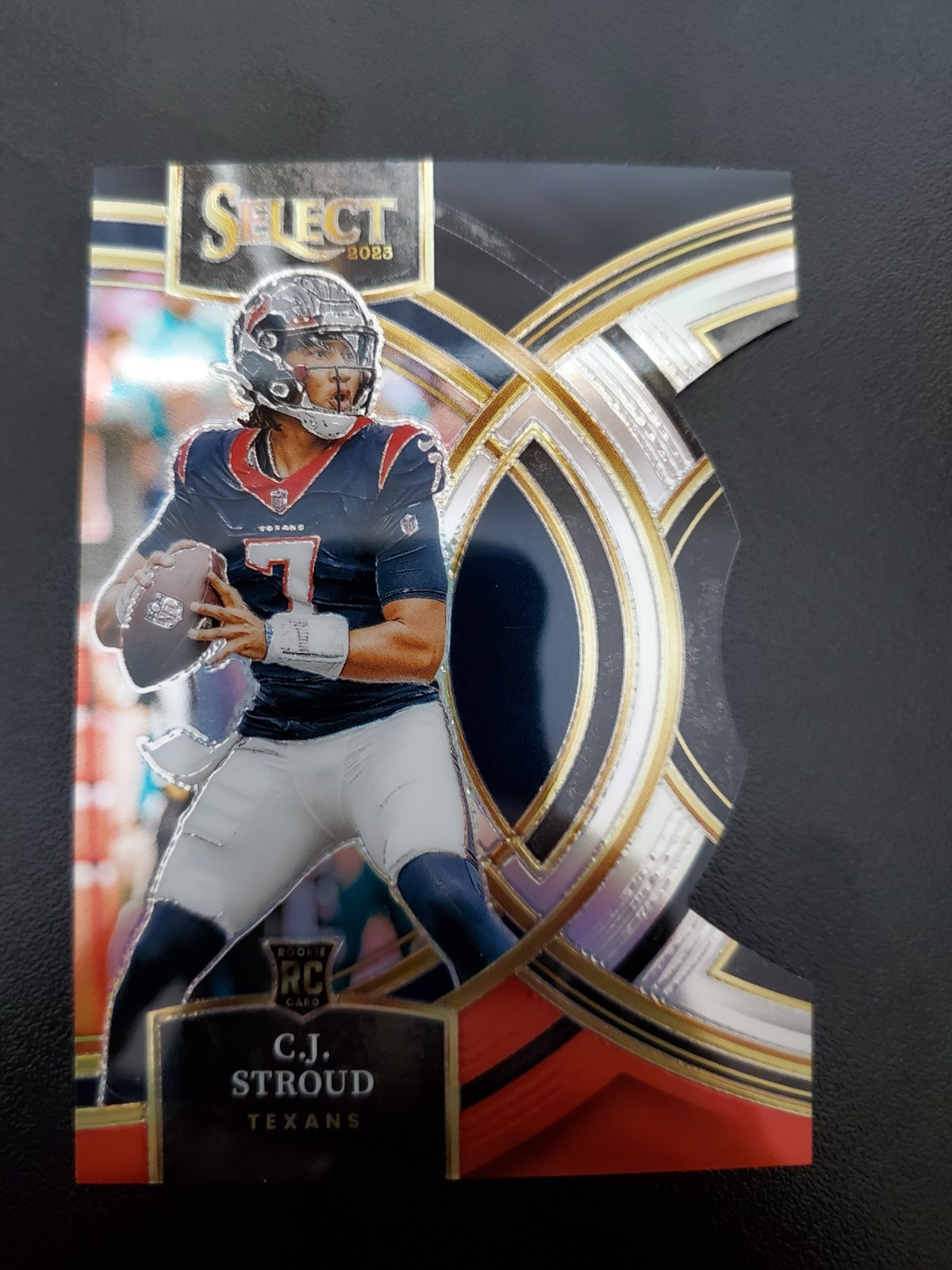 2023 Select Premier Level Black & Red Die Cut Prizm C.J. Stroud Rookie #183