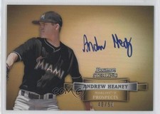 2012 Bowman Sterling Prospect Gold Refractor 40/50 Andrew Heaney Auto 1b8