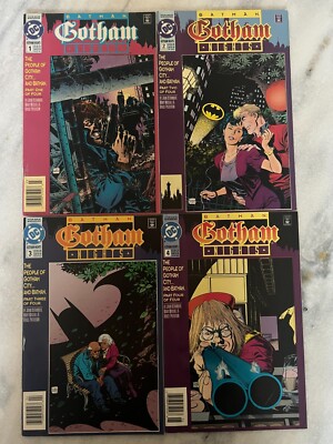 Batman Gotham Nights #1-4 Complete Mini Series Set DC Comics 1992 Free Shipping