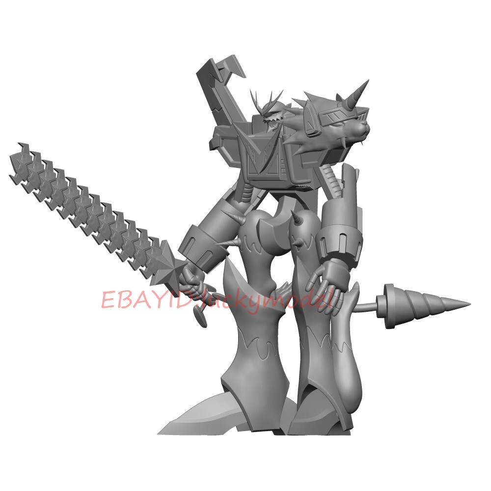 Unpainted Digimon Shoutmon X5 GK Resin GARAGE KIT FIGURES Model In