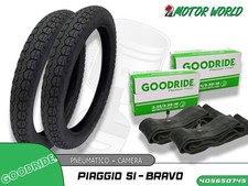 2 COPERTONI RUOTE PNEUMATICI GOMME 2 1/2 - 16 MOTO PIAGGIO CIAO SI BRAVO