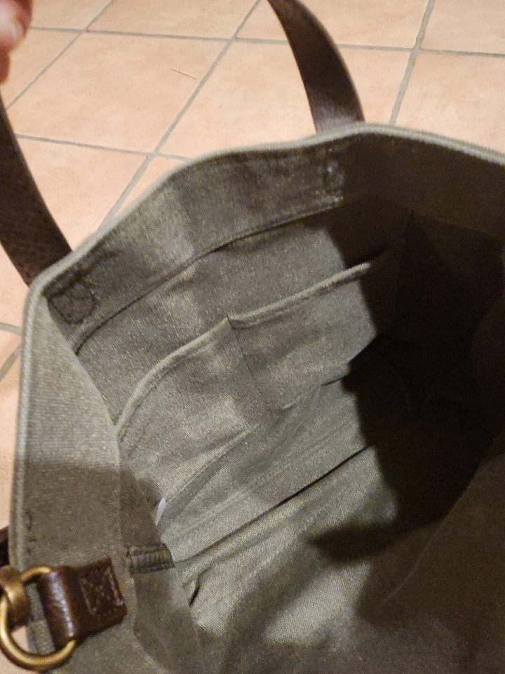 Thirty One WINDOW SHOPPER TOTE in VINTAGE OLIVE - Image 3 of 4