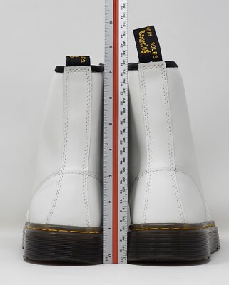 Dr. Martens Zavala Combat Boots White Lace Up Leather Ankle Womens US 7 Men Sz 6 s-l400.jpg main image 4