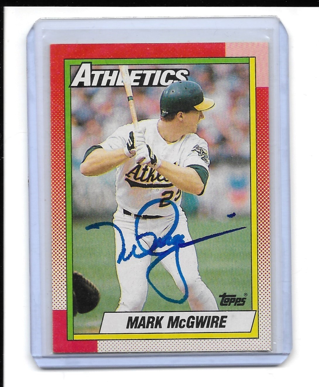 1990 Topps 690 Mark McGwire Auto eBay