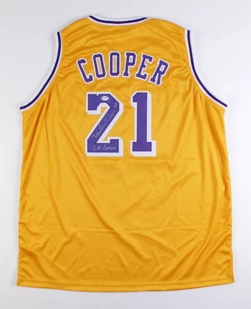 LA Lakers Men's Adidas Michael Cooper #21 Swingman Gold