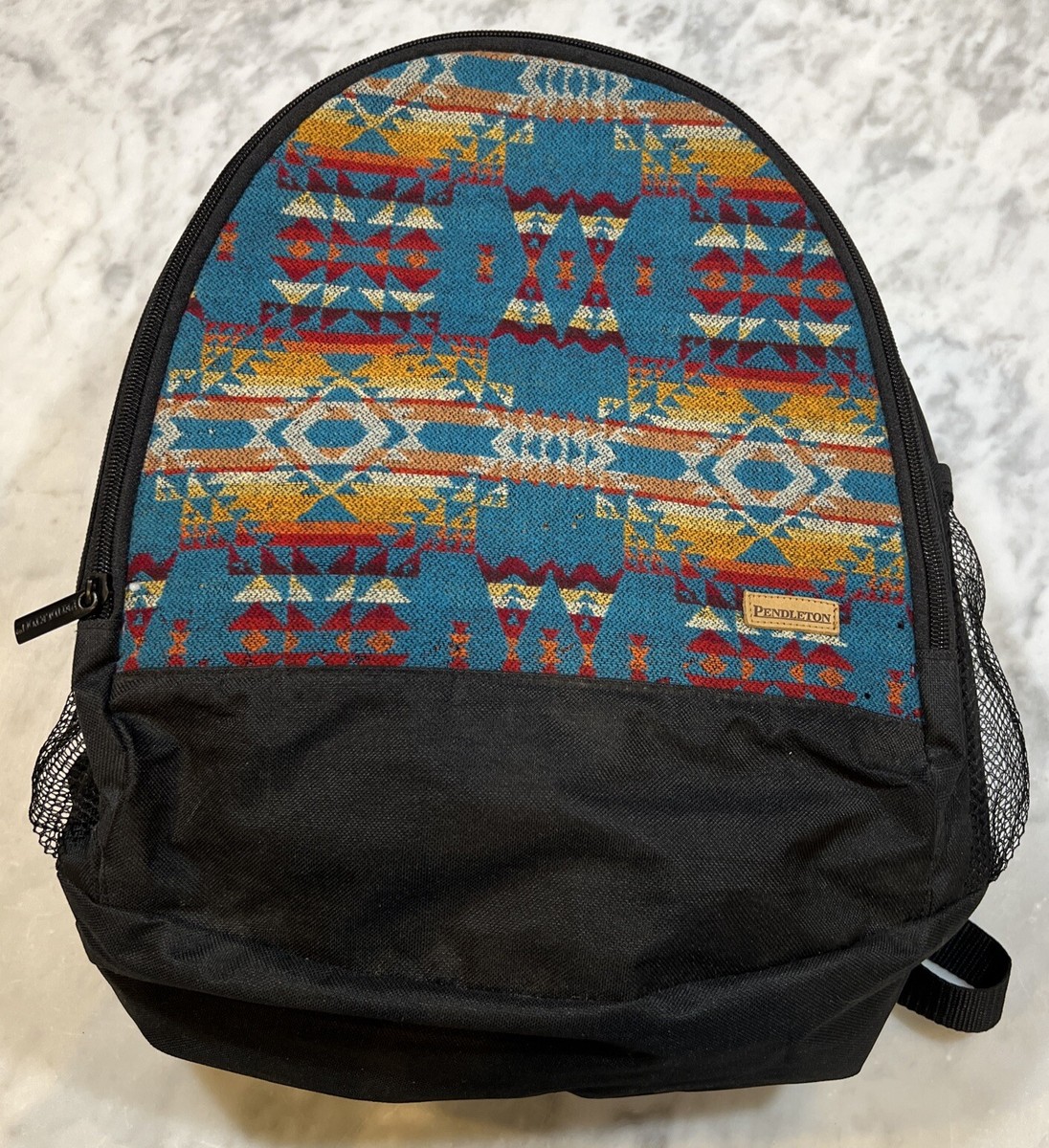 Pendleton Backpack Book Bag Southwestern Aztec Wool Side  display picture 2