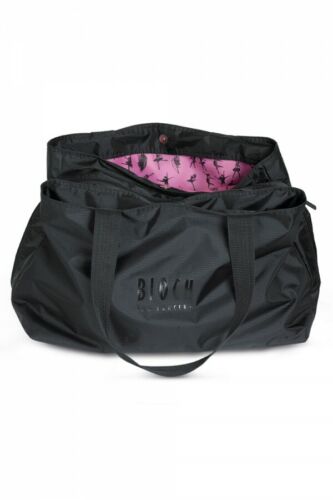 Bloch Multi Compartment Dance Tote Bag Black with Pink Lining A310 - Picture 1 of 4