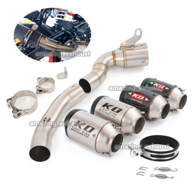 Modified Exhaust Pipe Muffler 2" Escape Silencer Mid Pipe for DUKE 200