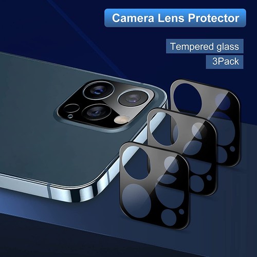 3-Pcs For iPhone 14 13 Pro Max Tempered Glass Cover Camera Lens Screen Protector - 第 4/6 張圖片