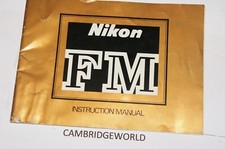 NIKON FM INSTRUCTION MANUAL GUIDE BOOK ORIGINAL GENUINE
