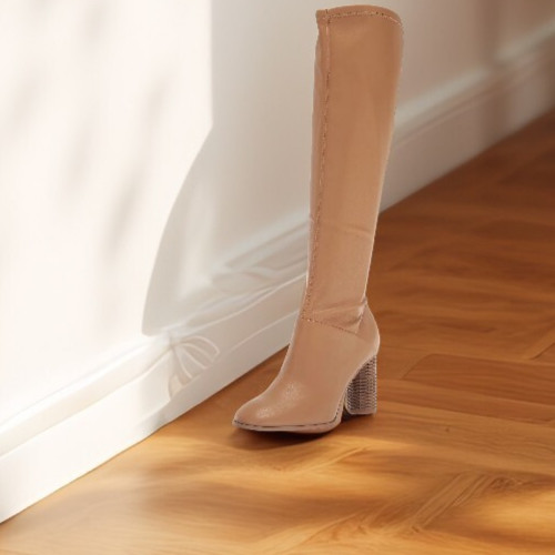 Franco Sarto Womens Cindy Tall Wide Calf Knee High Boot Camel Size 8.5M NIB