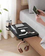 VASAGLE Bettablage, Nachttisch zum Einhängen, Regal für Hochbett, Schlitz