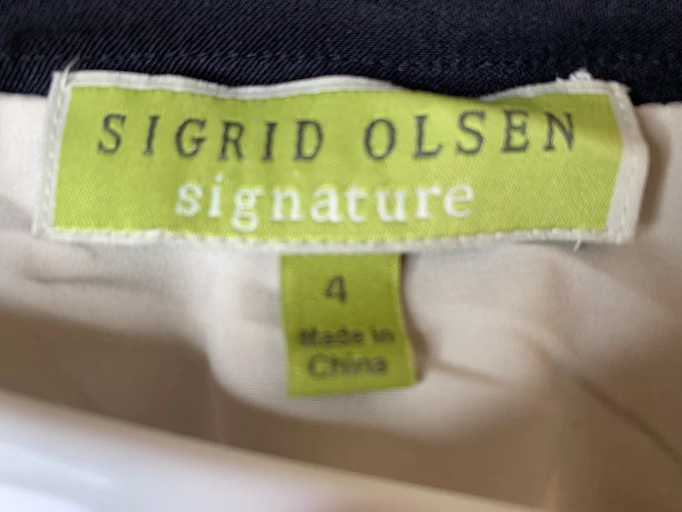 Sigrid Olsen Signature Embroidered Beige Linen Crop Boxy Jacket Size 4 9012 New - Image 2 of 4