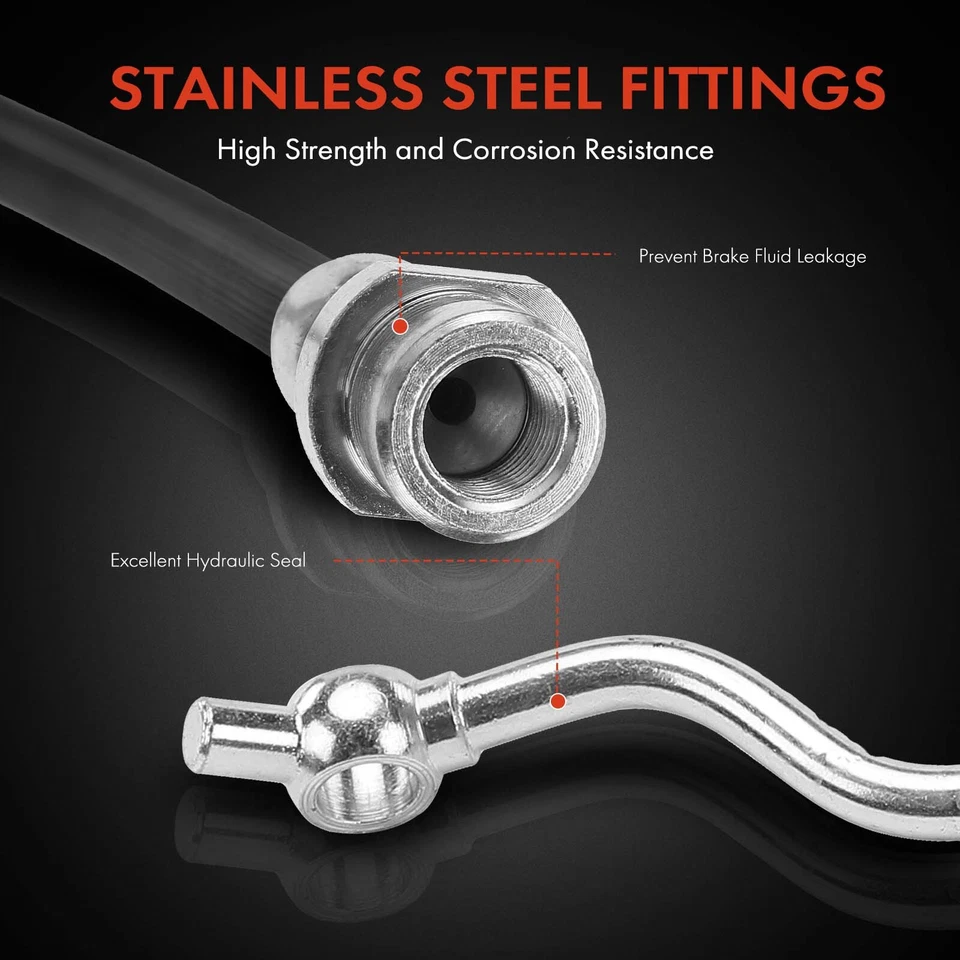 Nueva manguera hidráulica de freno 2x para Kia Soul 2010-2013 lado delantero del conductor y del pasajero Foto 4 de 4