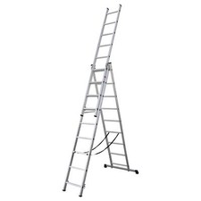 Aluminium Extension Combination Ladder Tradesman Multipurpose 9 Thread Steps