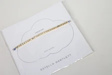 Estella Bartlett bracelet gold pated nugget beads blue cord OS dream big