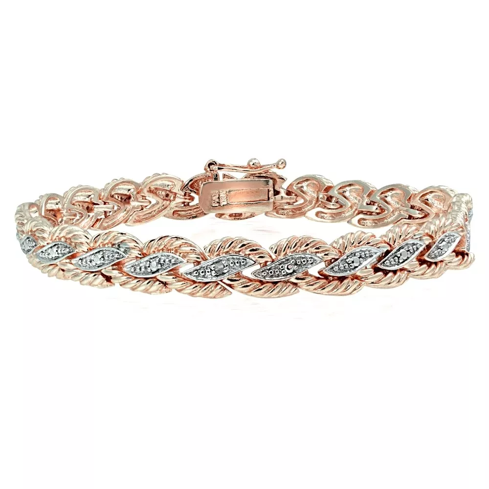 Braided store diamond bracelet
