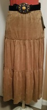 NWT Ladies UNIFORM John Paul Richard Caramel Skirt Size Petite S MSRP 40.00