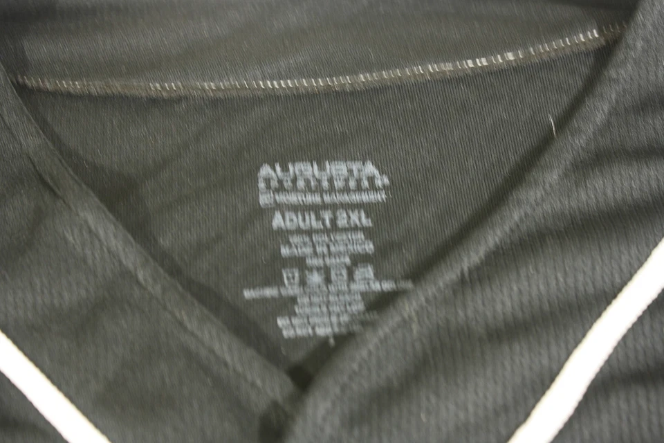 Mens Softball Jersey Black Short Sleeve Button Up "Sick" Augusta Sports Size 2XL - Image 4 of 4