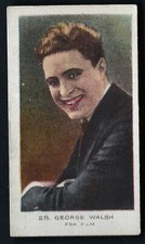 BRITISH AMERICAN (PLAIN) - CINEMA STARS (COLOURED) - #28 GEORGE WALSH