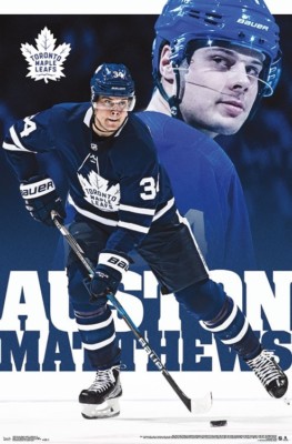 Auston Matthews Toronto Maple Leafs Poster 22x34 Nhl Hockey
