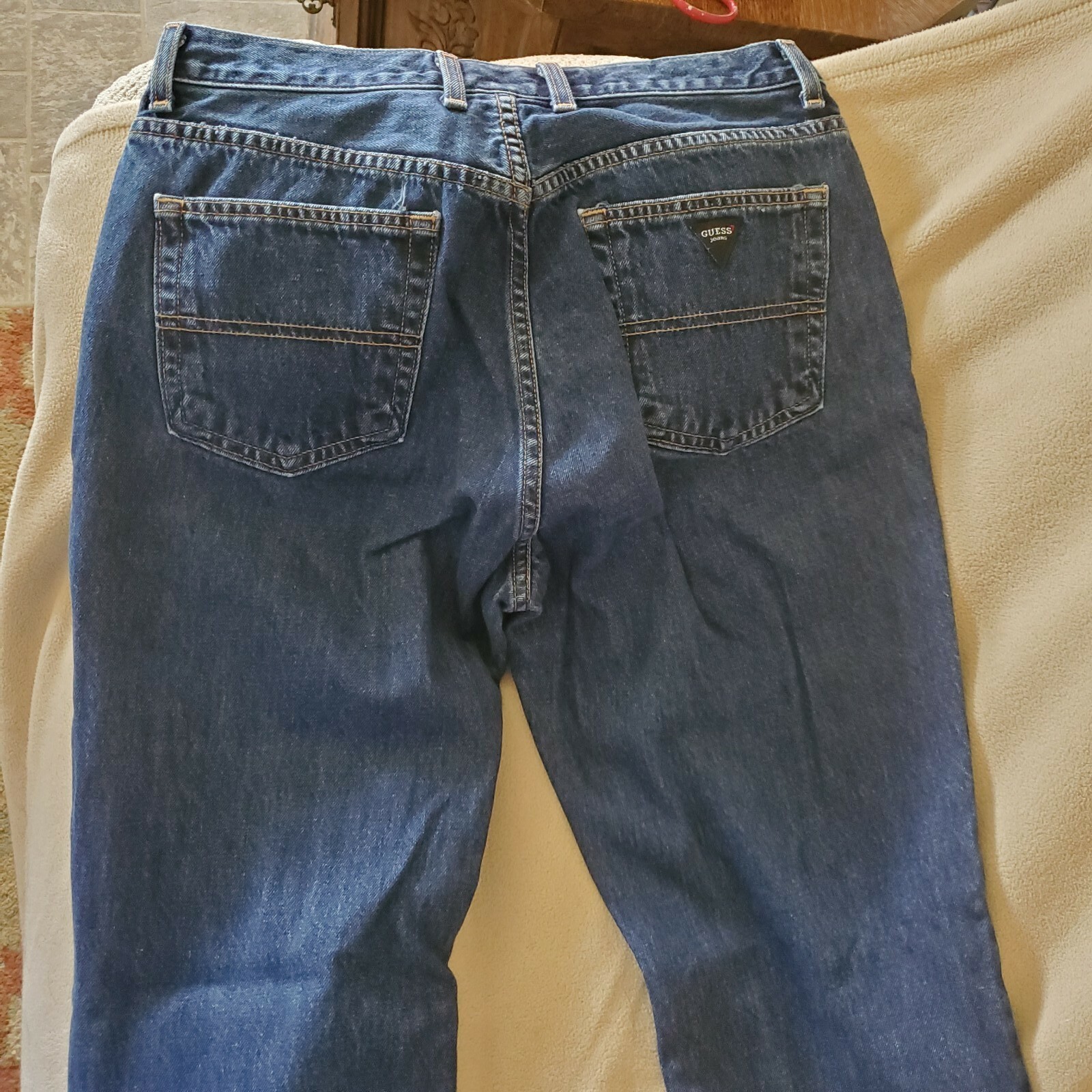 VINTAGE GUESS Jeans 060 Bootleg Dark Wash Denim Size … Gem