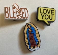 Croc Shoe Blessed Religious Jibbitz Charms Lot of 3 New
