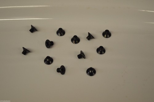 12 COUNTERSUNK FLAT HEAD M3X4MM M3X4L BLACK ZINC MACHINE SCREW NEW SCHRAUBE VIS