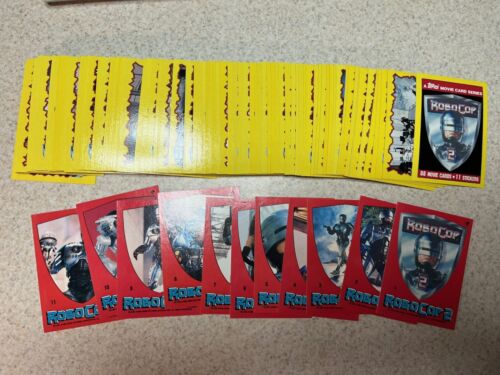 1990 Topps Robocop 2 Film Sammelkarten Komplettset mit 88 Karten & 11 Aufklebern - Bild 1 von 4