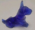  Glass  Dog In Cobalt Blue 3" long Very pretty — photo 3